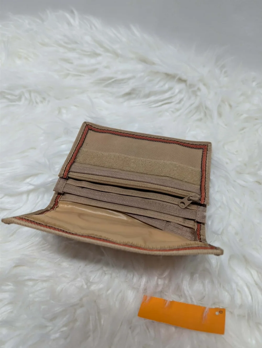 Nwt 70s 80s Rare Vintage Levi's Tan Bifold Wallet with ID Window